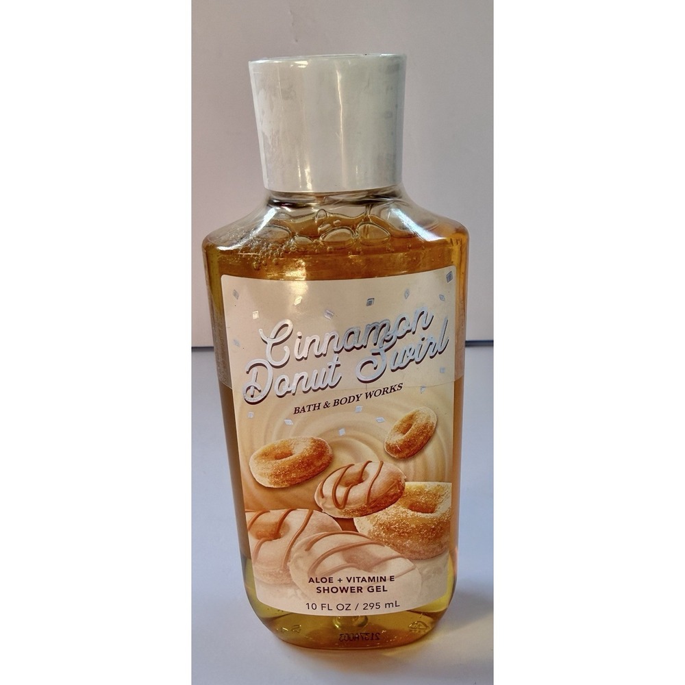 Bath & Body Works Cinnamon Donut Swirl Shower Gel Body Wash 10 fl oz NEW